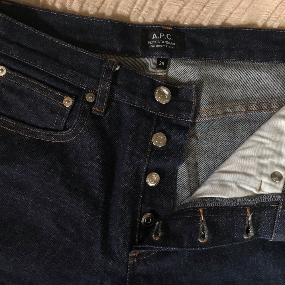 A.P.C ‘Petit Standard’ w/ button fly, Sz 29